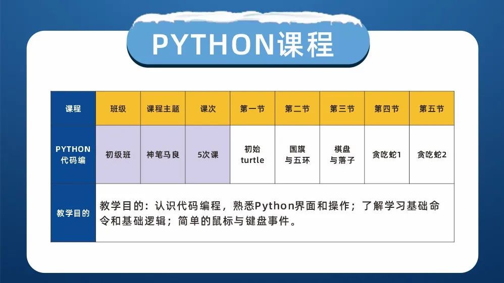 python代码编程课程